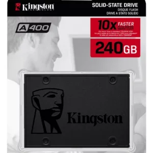 Kingston SSD A400 240GB SATA 3 (6Gb/s) 2.5" Lectura: 500MB/s y Escritura: 350MB/s (SA400S37/240G)